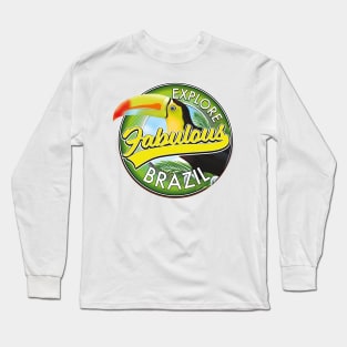 Explore Fabulous Brazil Logo Long Sleeve T-Shirt